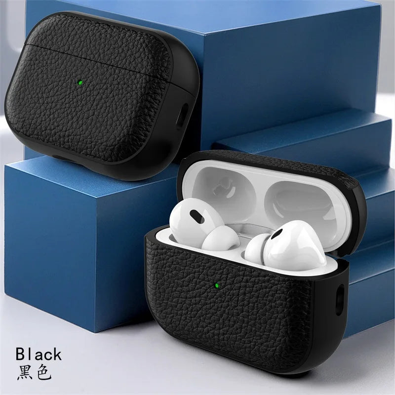 Leather Texture Protective Case for Apple AirPods (1/2/3/4/Pro)