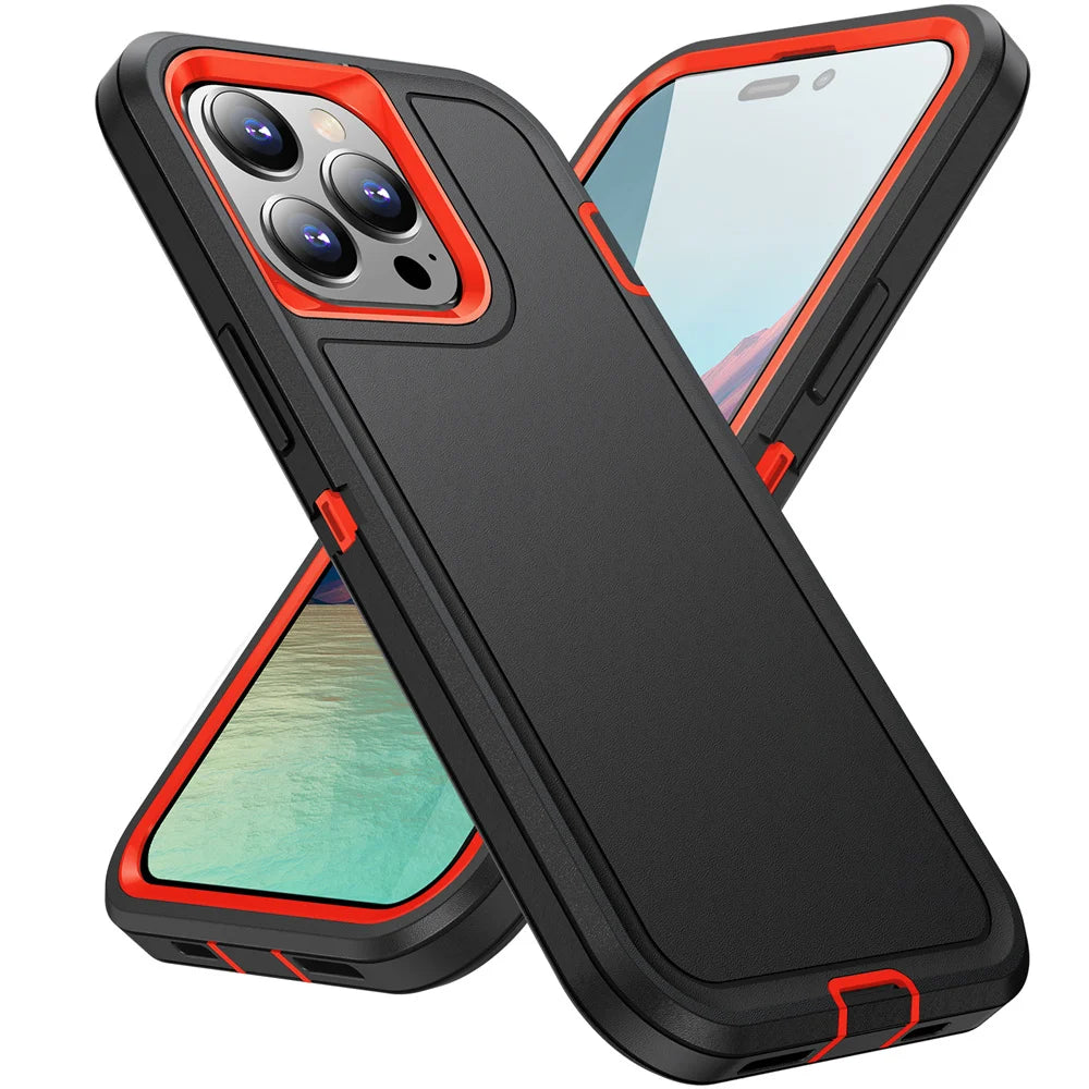Heavy Duty Shockproof Rugged Phone Case – Full Cover Anti-Scratch Protection