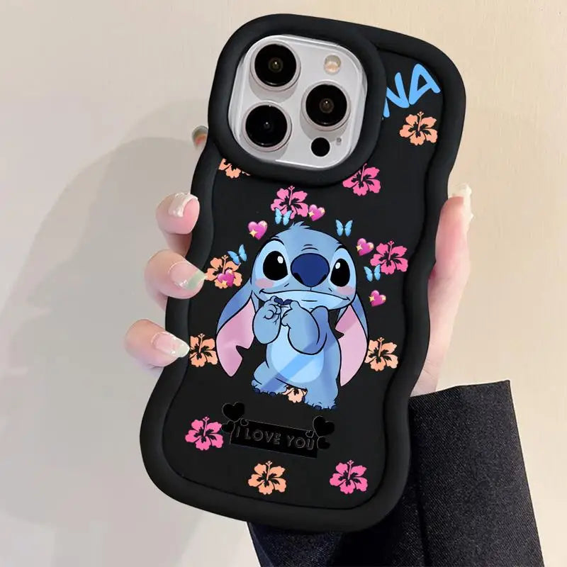 Disney Stitch Cute Phone Case – Soft Silicone Cover