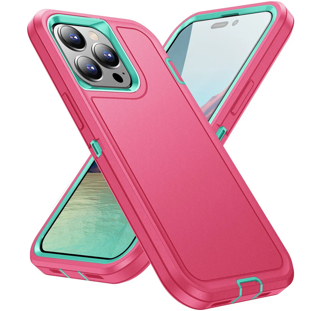 Heavy Duty Shockproof Rugged Phone Case – Full Cover Anti-Scratch Protection