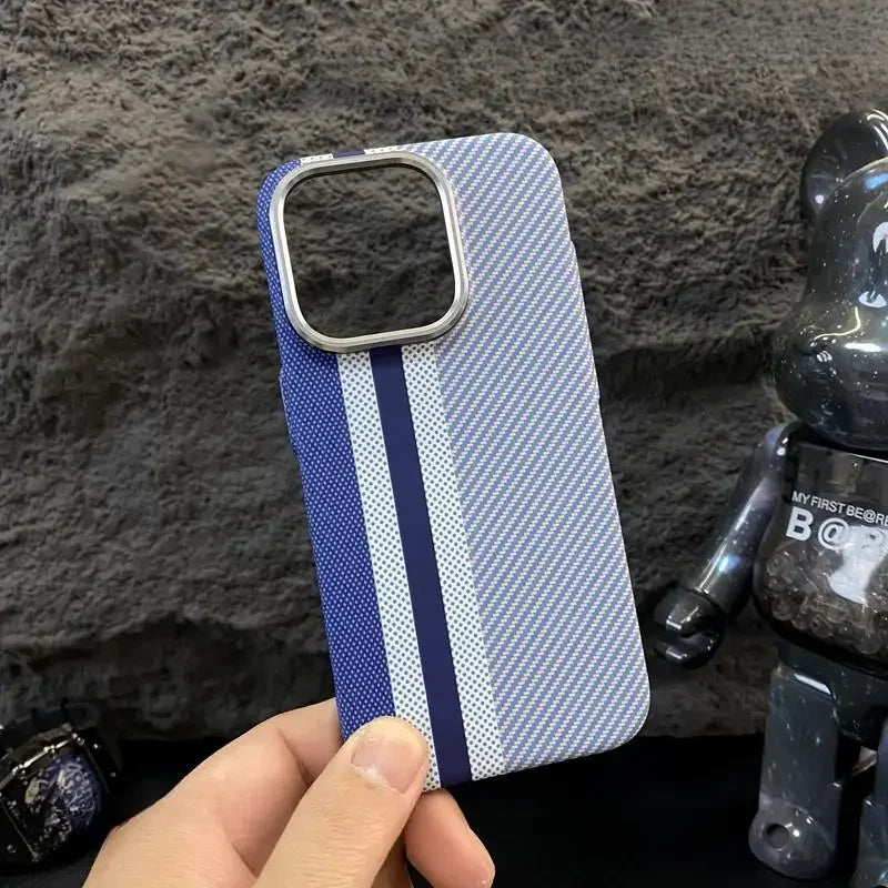 Trendy Carbon Fibre Relief MagSafe Case for iPhone 23,13,14,15,16 Series (Pro , Pro Max)