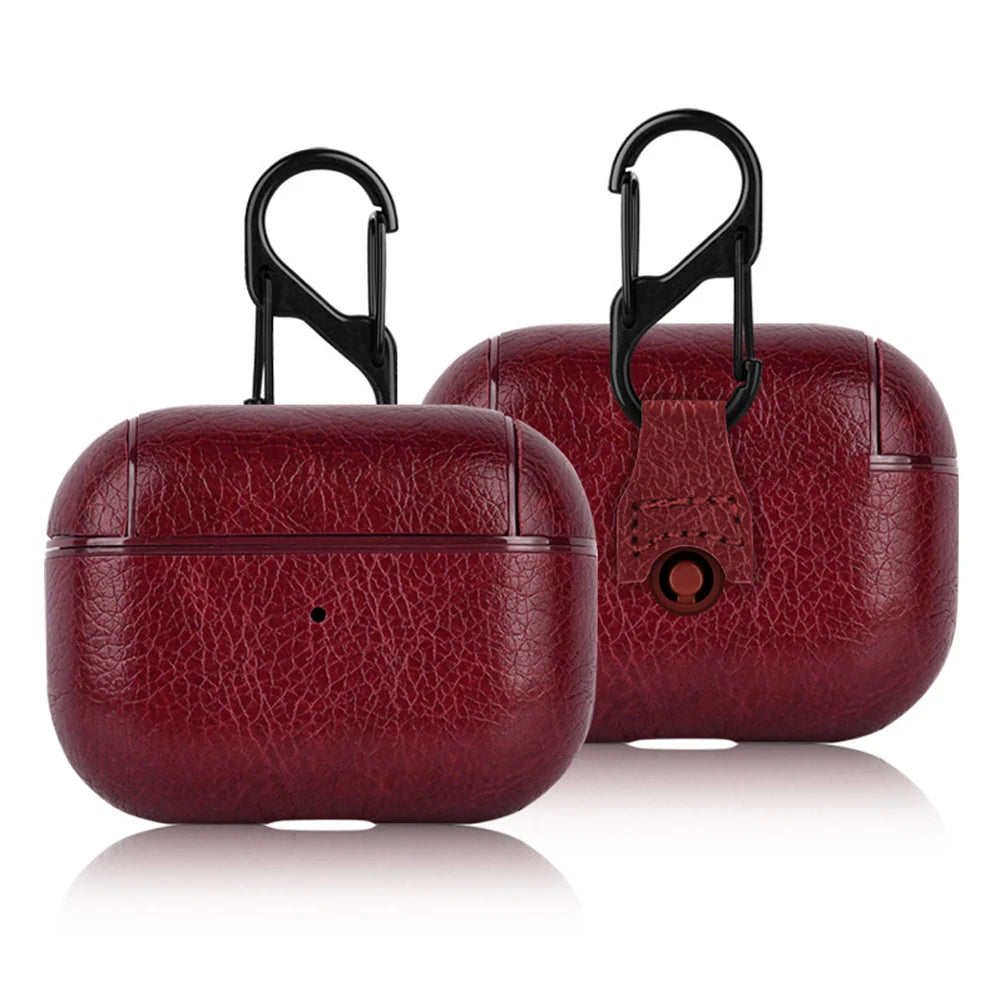 PU Leather Earphone Cover for AirPods 4 / Pro 2 / 3 / 2 / 1 – Premium Case