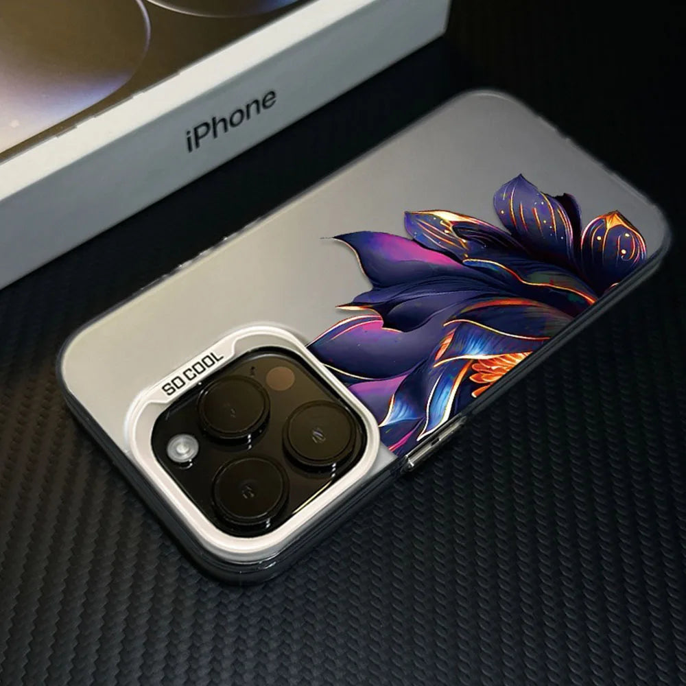 Purple Lotus Phone Case – Creative Protective Cover