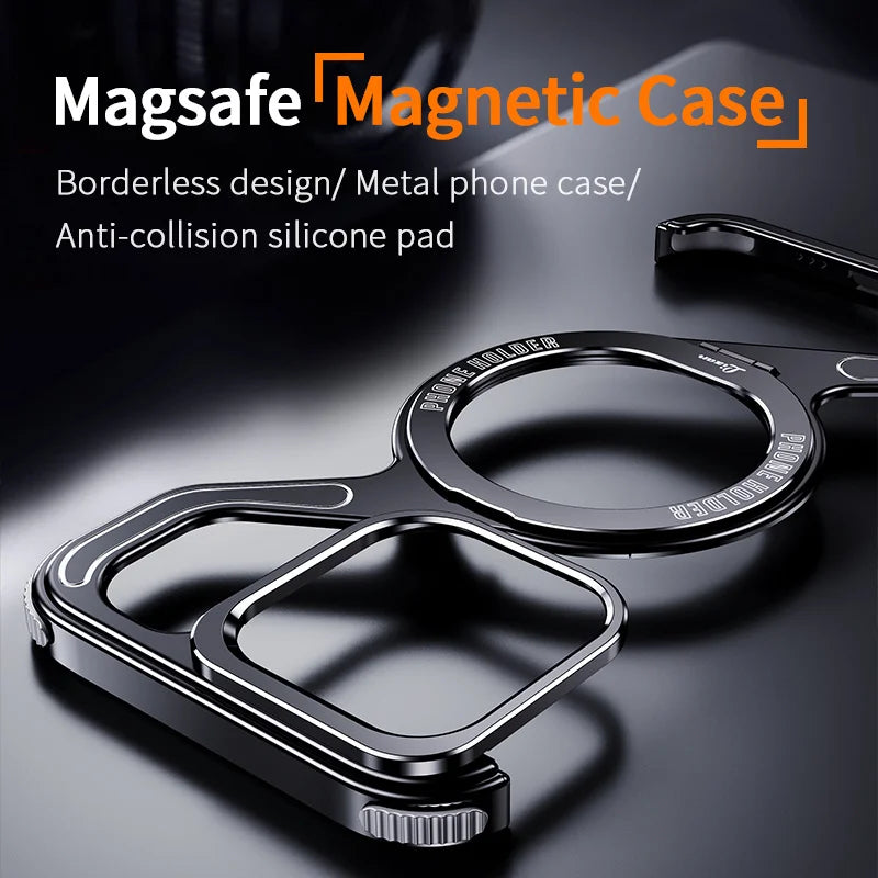 Magnetic Metal Snap-On Phone Case