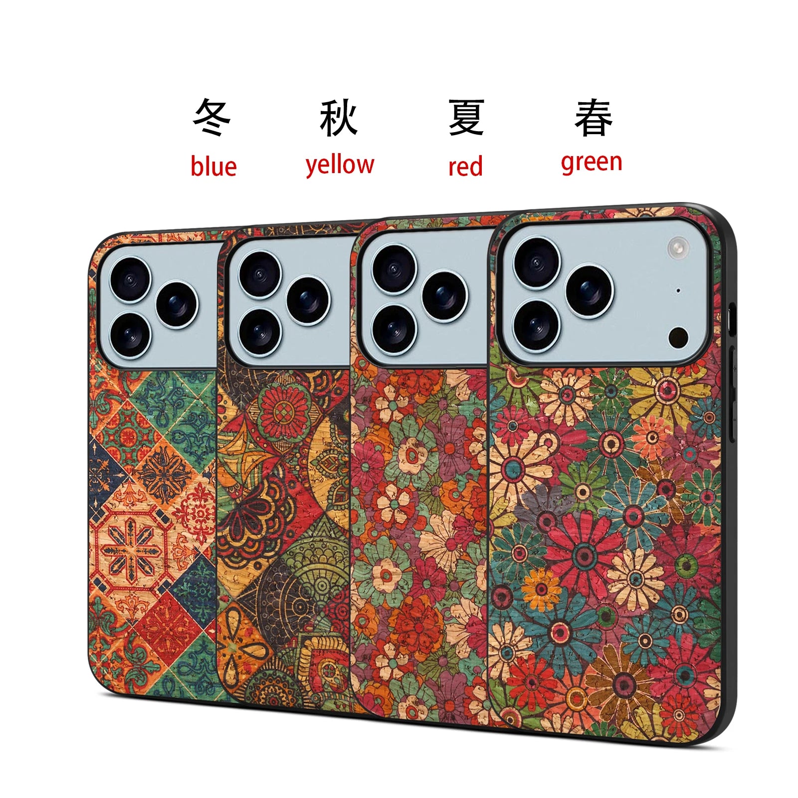 Fleur Vintage | Retro Floral Leather iPhone Case 11–17‑Pro/Max/Air