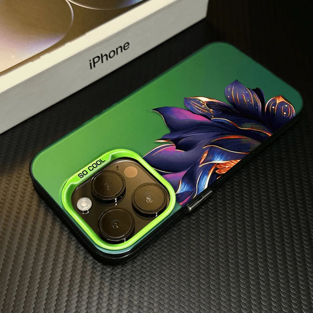 Purple Lotus Phone Case – Creative Protective Cover