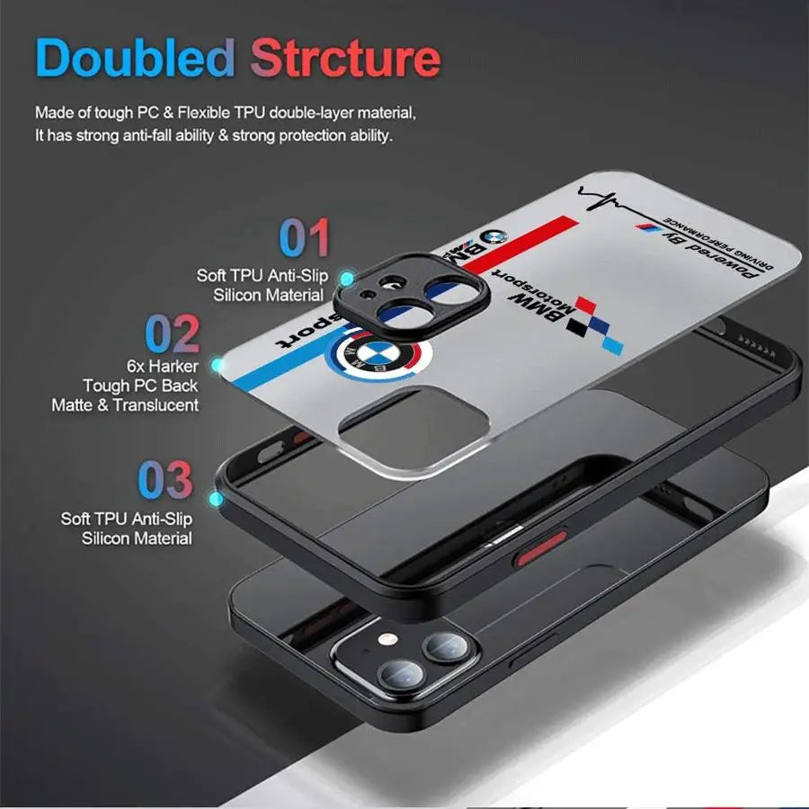 M‑Drive | TPU iPhone Case with BMW Logo & Sport Stripes