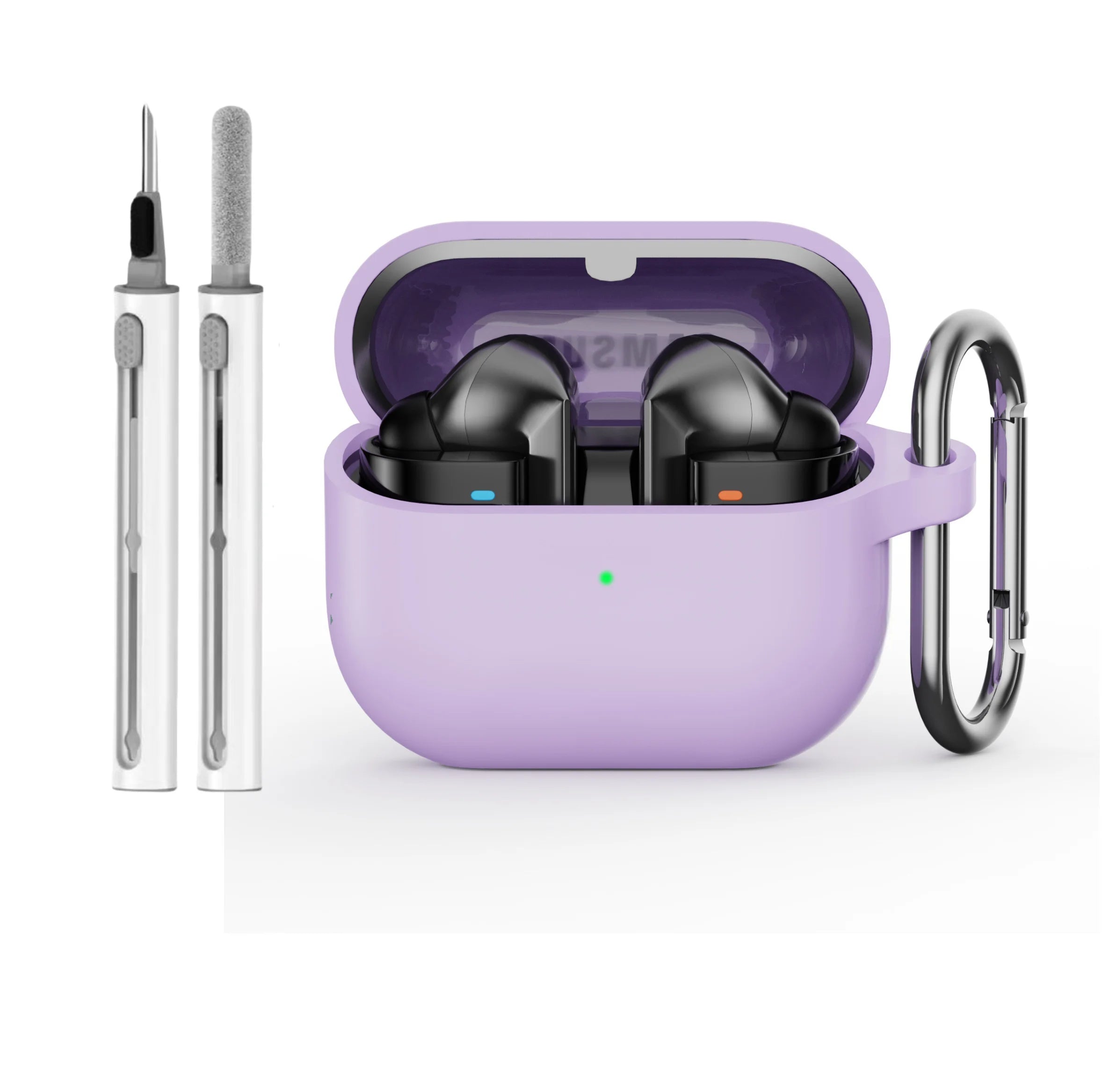 Silicone Protective Case with Cleaning Kit &amp; Keychain for Samsung Galaxy