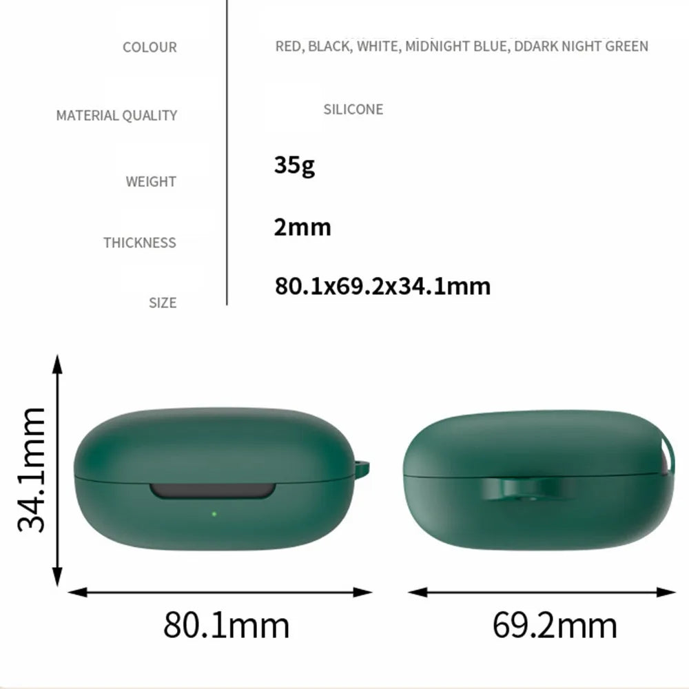 Dustproof Silicone – Washable, Anti-Fall Earbuds Sleeve