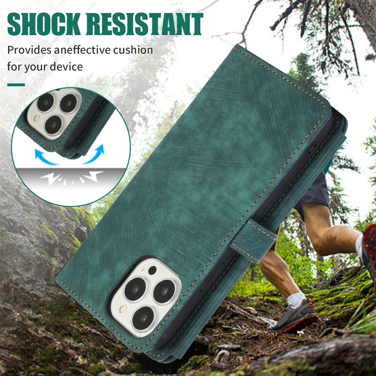 Crossbody ZipperWallet Case with Card Holder &amp; Lanyard