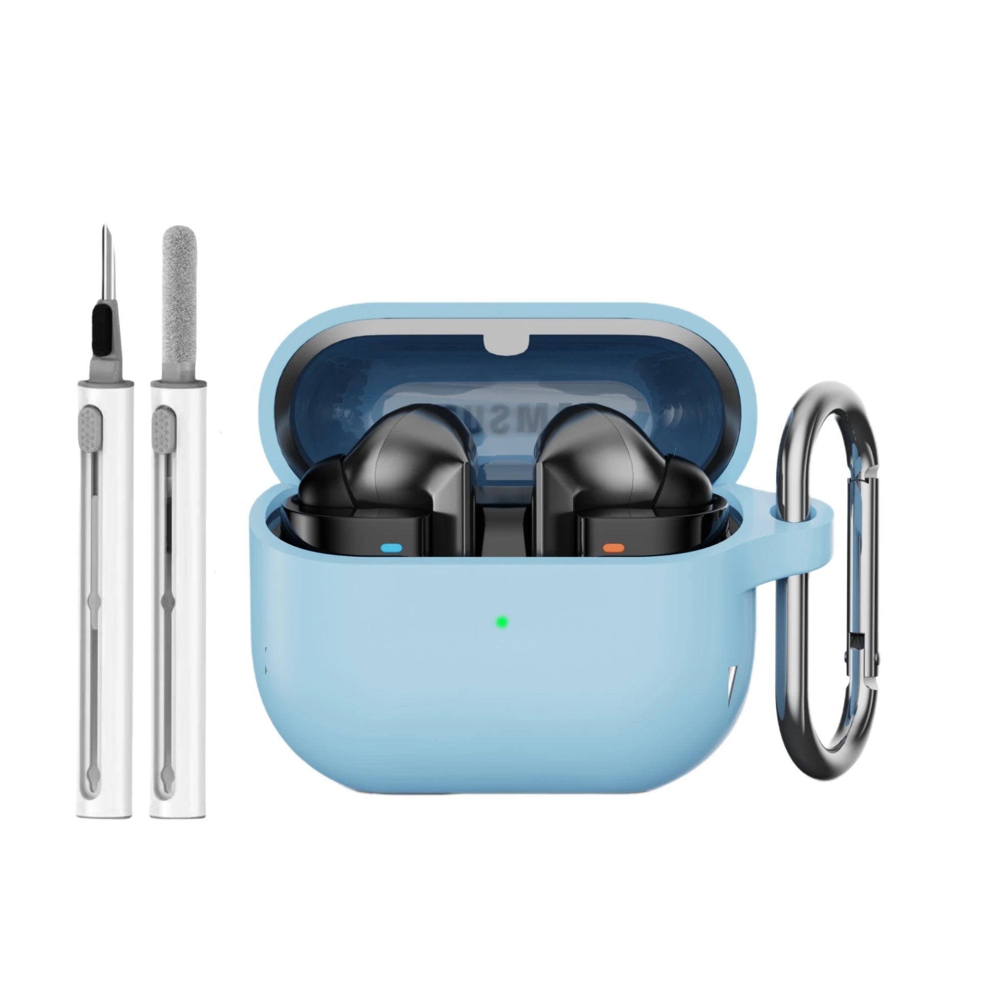 Silicone Protective Case with Cleaning Kit &amp; Keychain for Samsung Galaxy