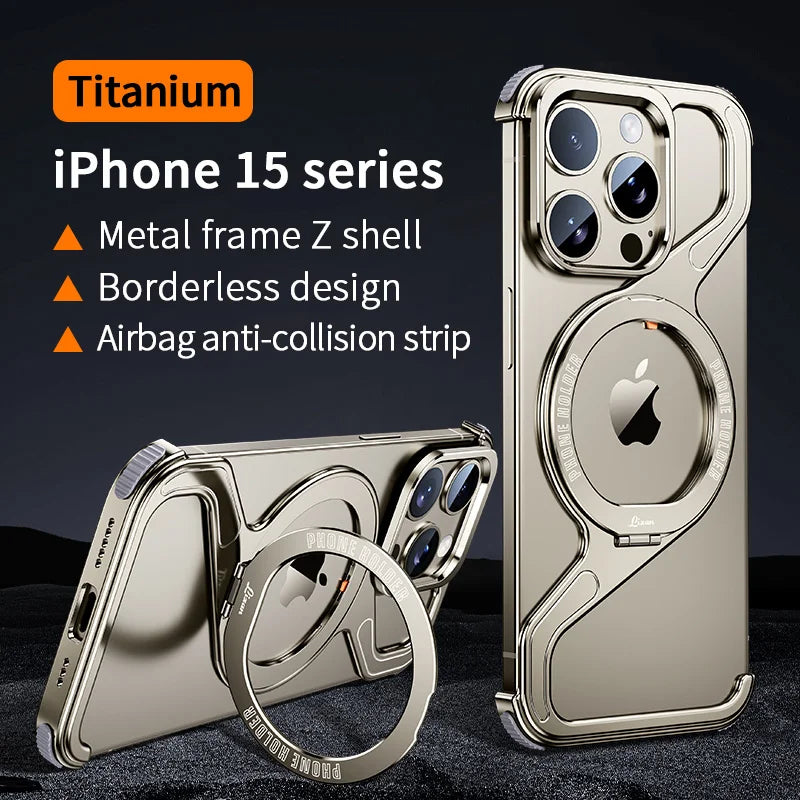 Magnetic Metal Snap-On Phone Case