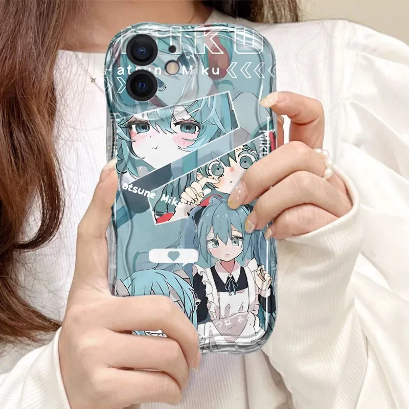 HOT Japanese Anime Hatsune Miku Cat Phone Case – Shockproof Y2K Cover