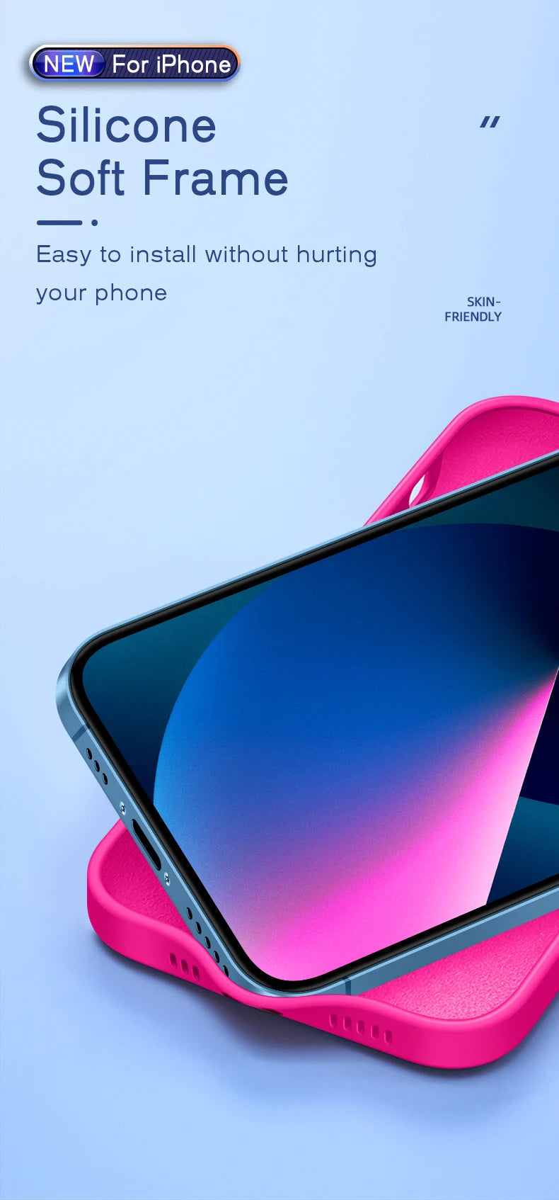 Official-Style Silicone Phone Case for iPhone