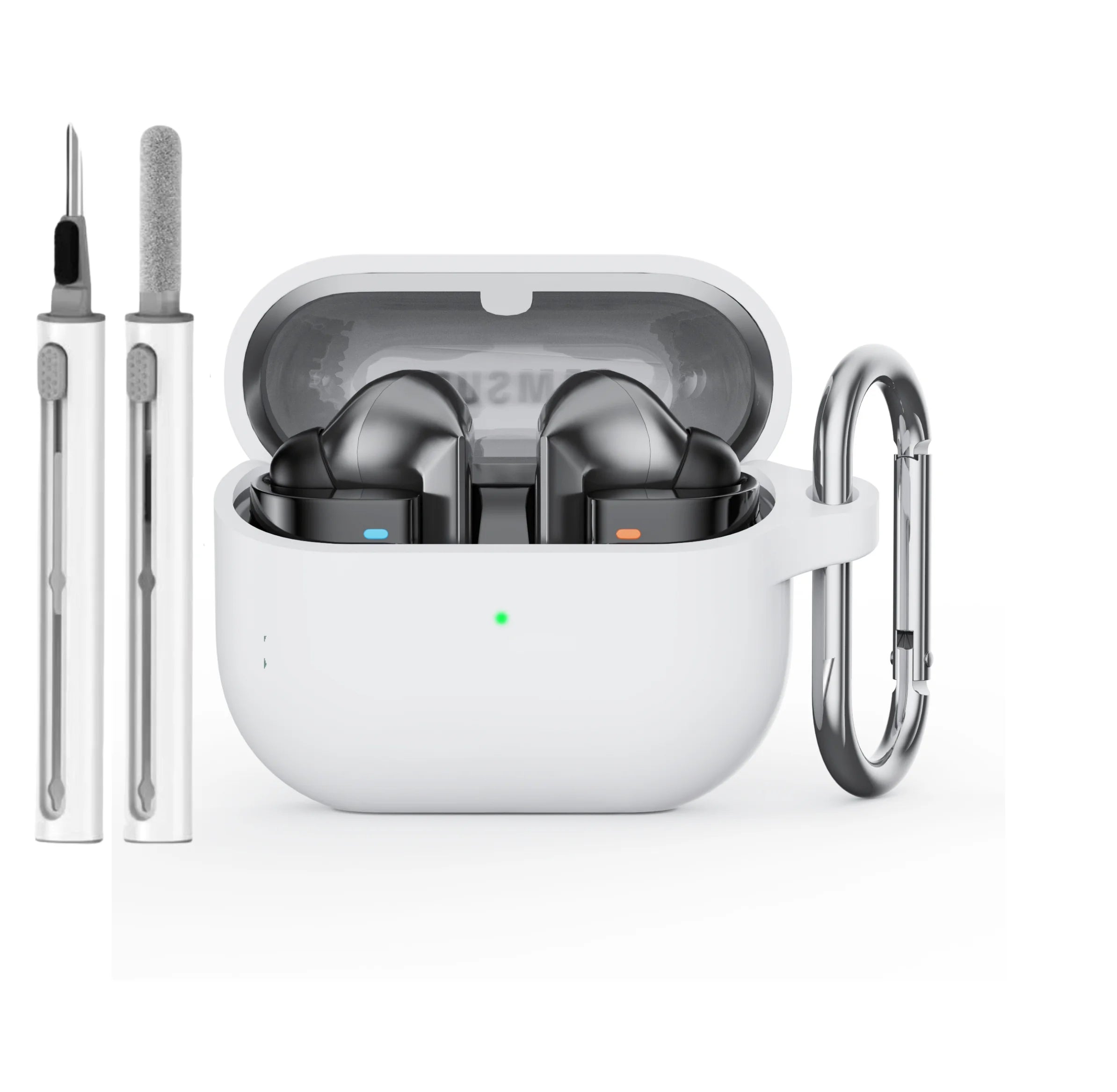 Silicone Protective Case with Cleaning Kit &amp; Keychain for Samsung Galaxy