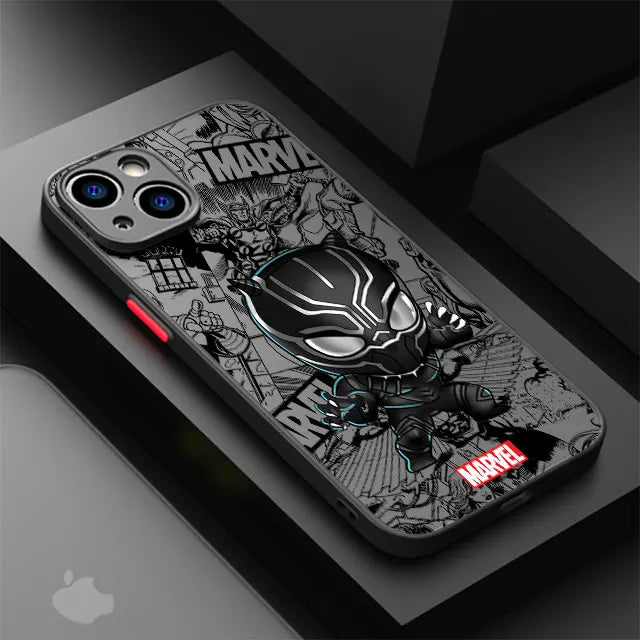 Cartoon Marvel Groot & Spider-Man Phone Case – Shockproof Armor Cover