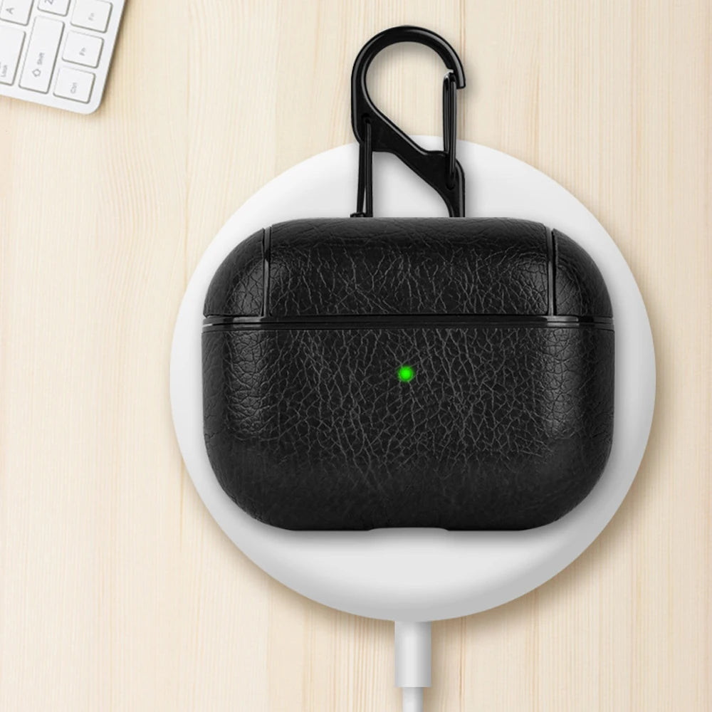 PU Leather Earphone Cover for AirPods 4 / Pro 2 / 3 / 2 / 1 – Premium Case