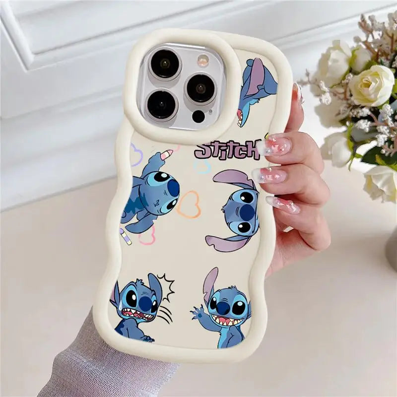 Disney Stitch Cute Phone Case – Soft Silicone Cover