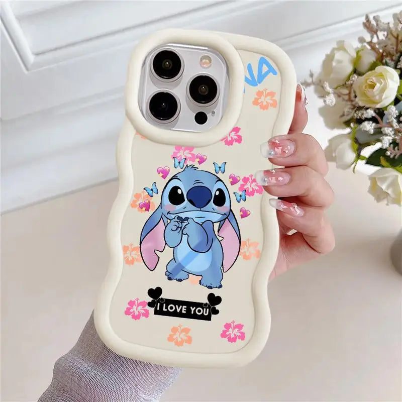 Disney Stitch Cute Phone Case – Soft Silicone Cover