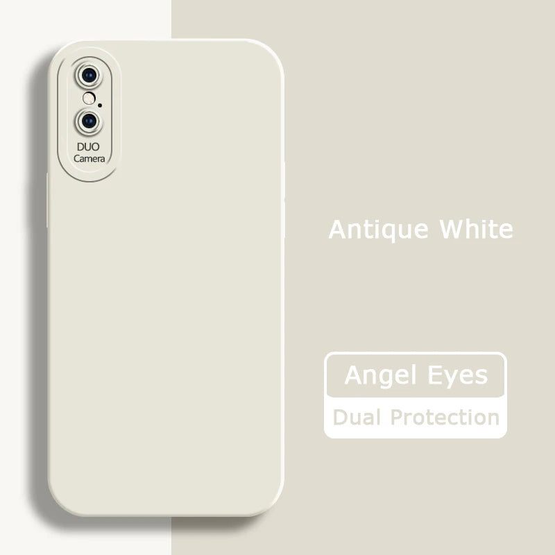 Angel Eyes Liquid Silicone Case for iPhone X XR XS Max