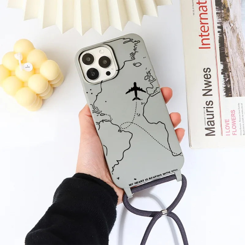 Air Trail | Shockproof  Case with strap iPhone 11–17 Pro/Max/Air