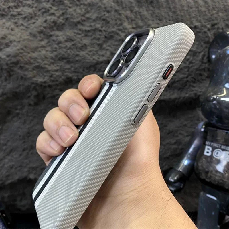 Trendy Carbon Fibre MagSafe Phone Case