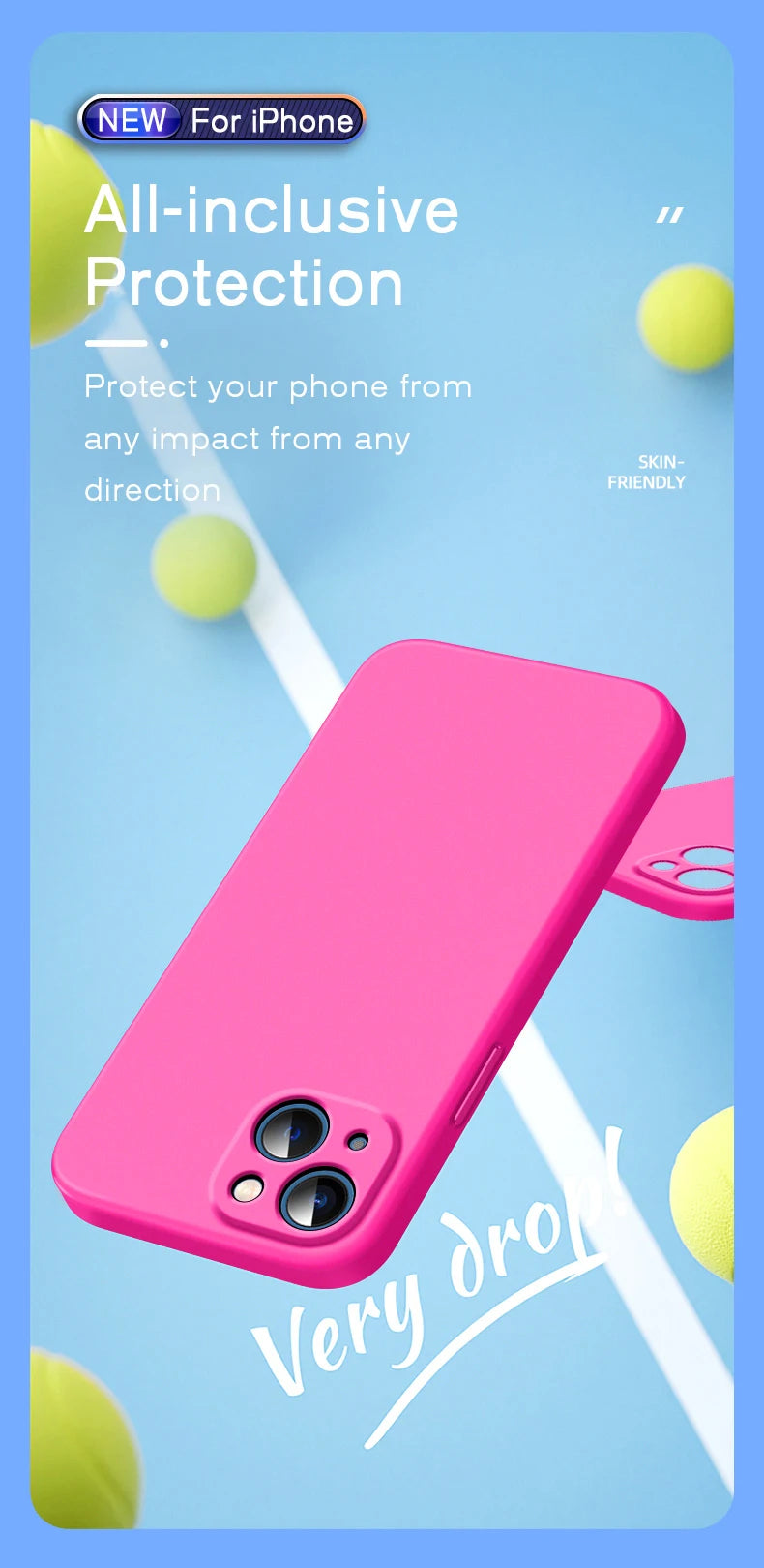 Official-Style Silicone Phone Case for iPhone