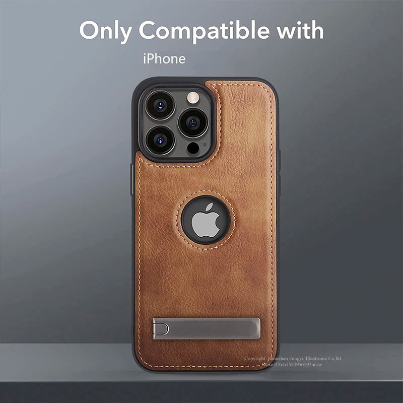 Leather Kickstand Phone Case