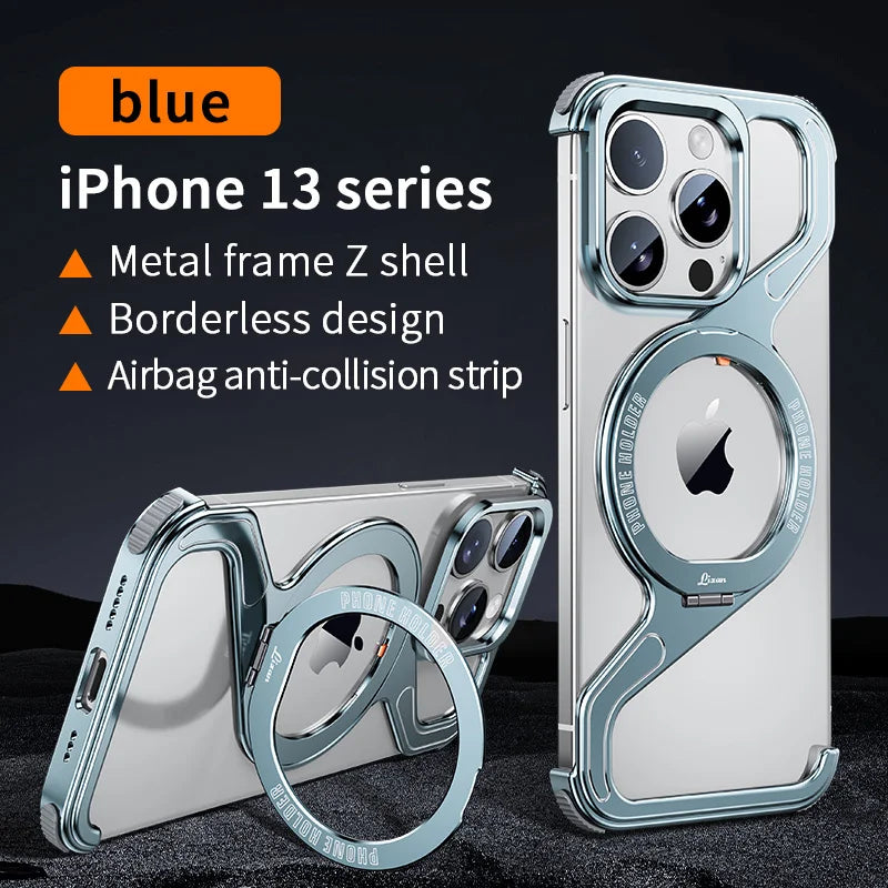 Magnetic Metal Snap-On Phone Case