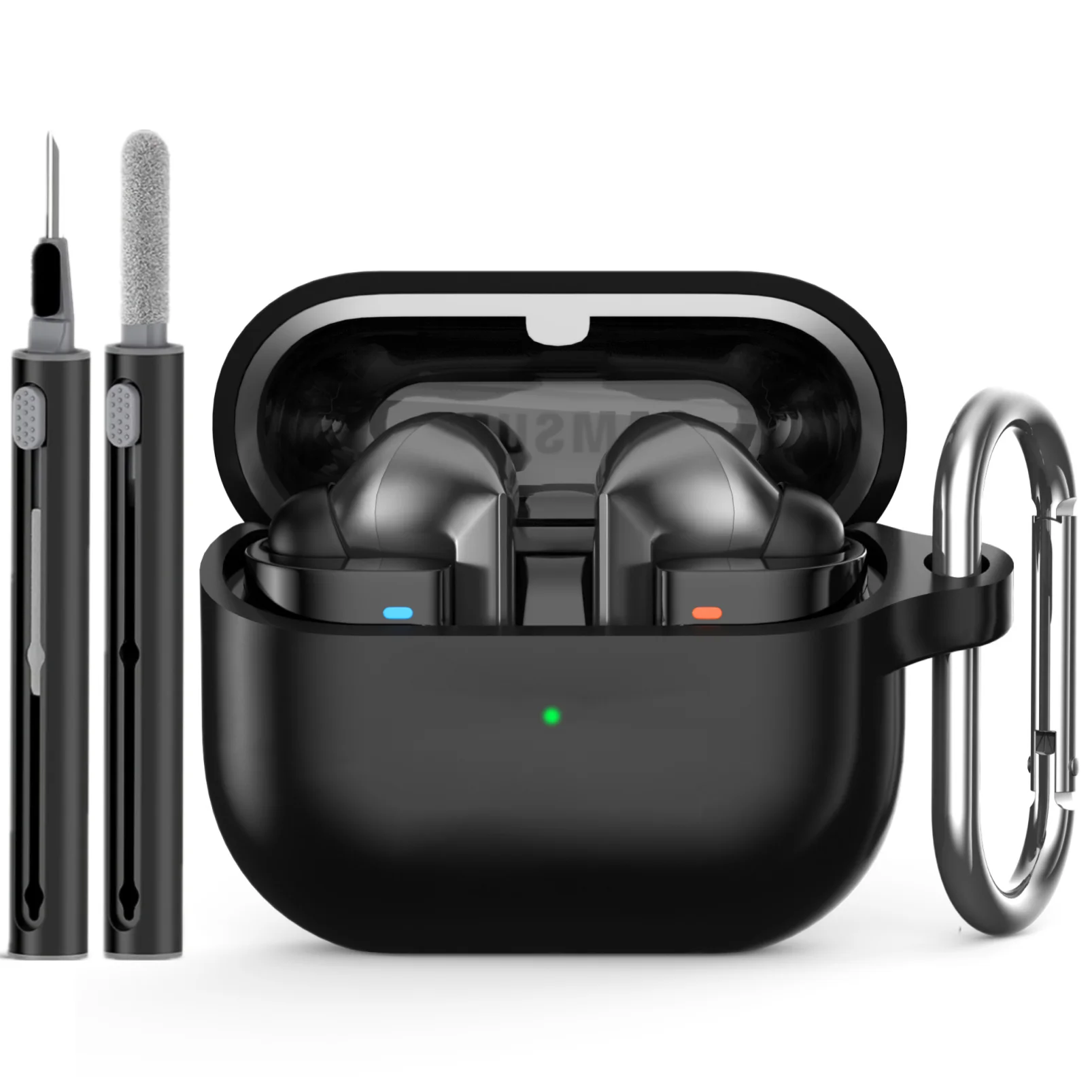 Silicone Protective Case with Cleaning Kit &amp; Keychain for Samsung Galaxy