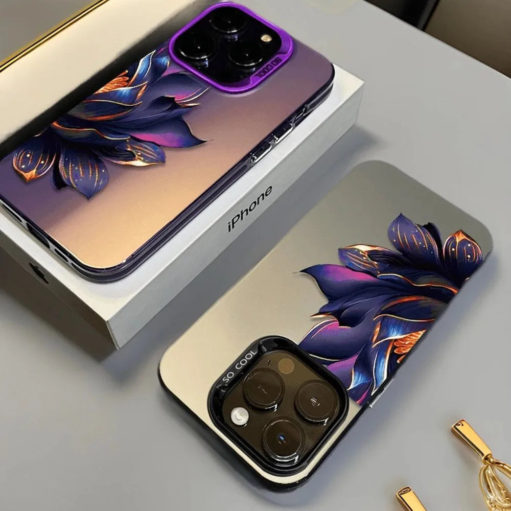 Purple Lotus Creative Phone Case