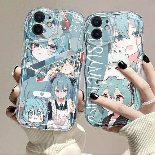 HOT Japanese Anime Lovely Hatsune Miku Cat iPhone Case