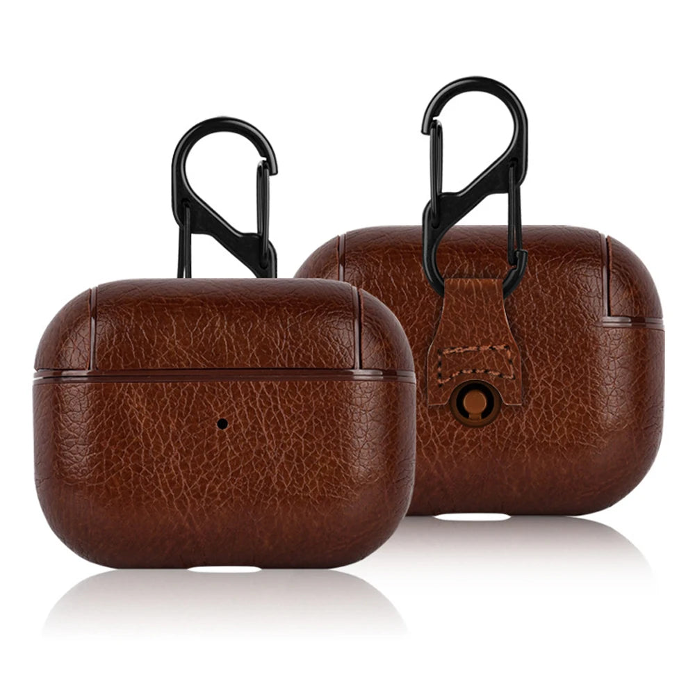 PU Leather Earphone Cover for AirPods 4 / Pro 2 / 3 / 2 / 1 – Premium Case
