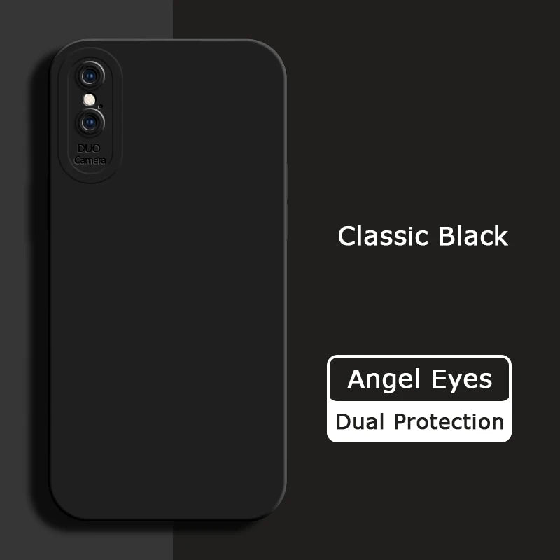 Angel Eyes Liquid Silicone Case for iPhone X XR XS Max