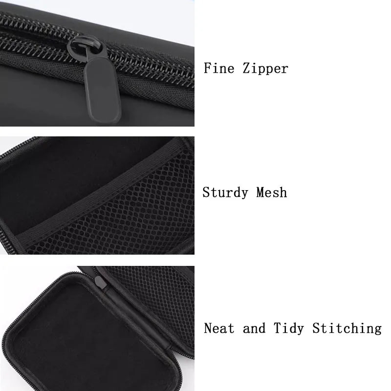 Portable Zipper Case for AirPods, KZ BA10/AS10/ES4