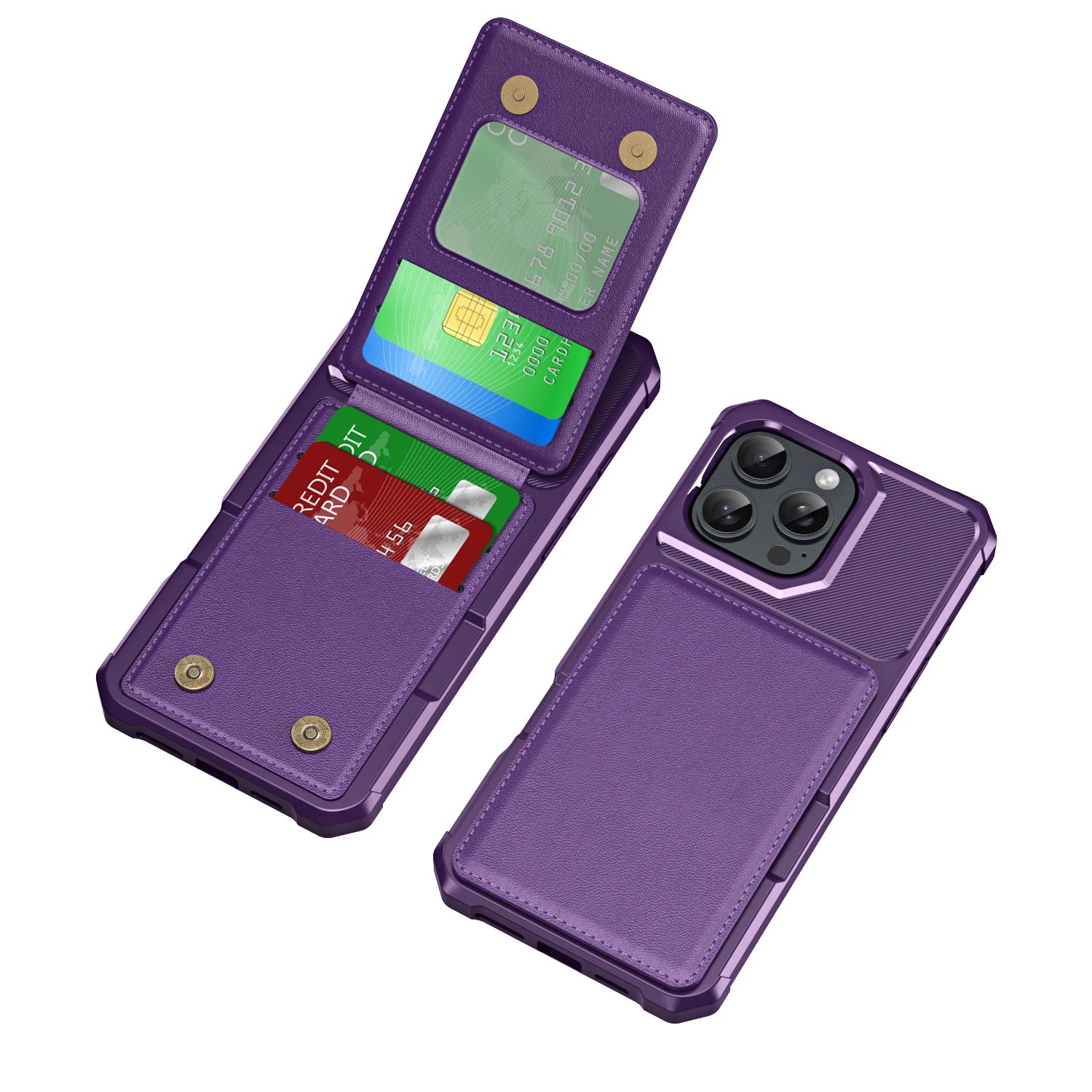 Flip Wallet Card Slot Holder Phone Case