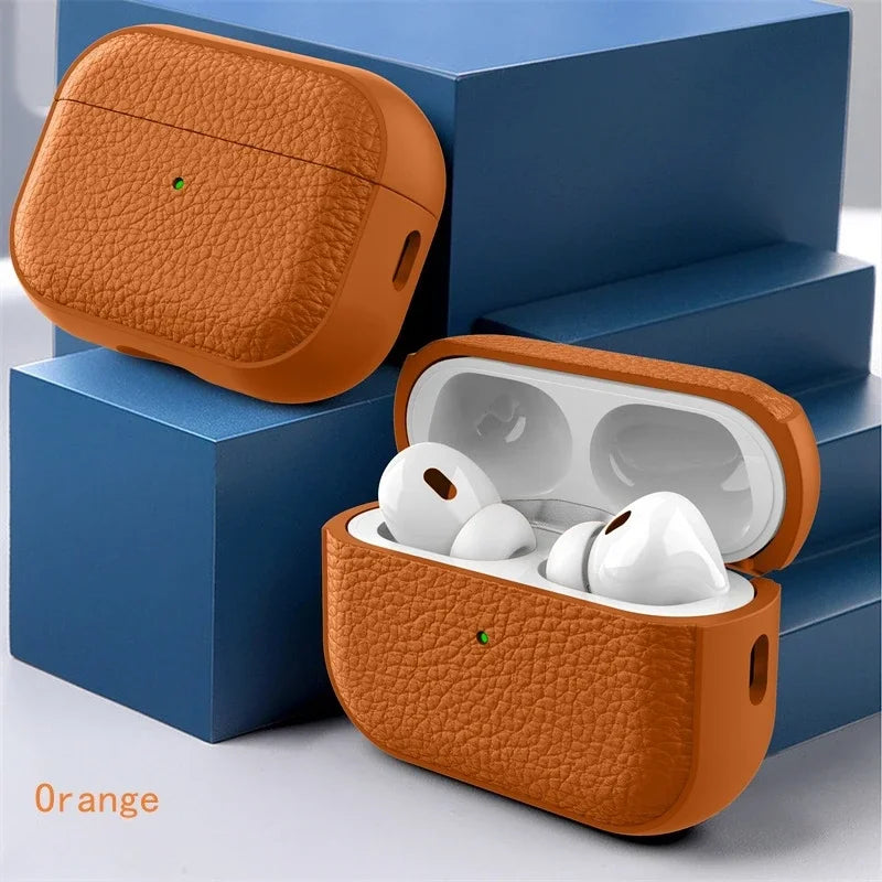 Leather Texture Protective Case for Apple AirPods (1/2/3/4/Pro)