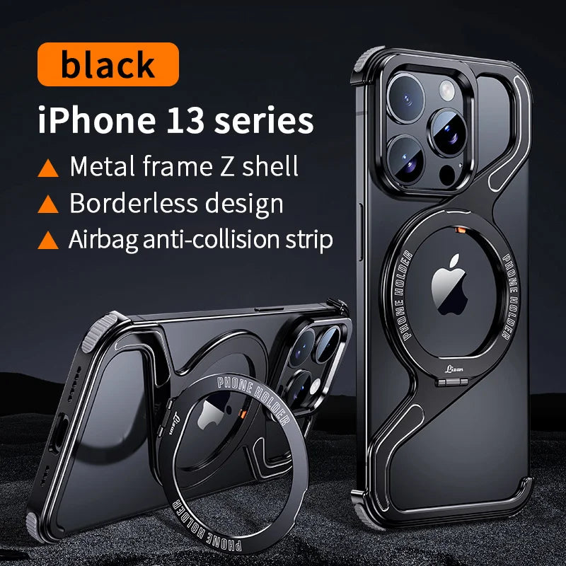 Magnetic Metal Snap-On Phone Case