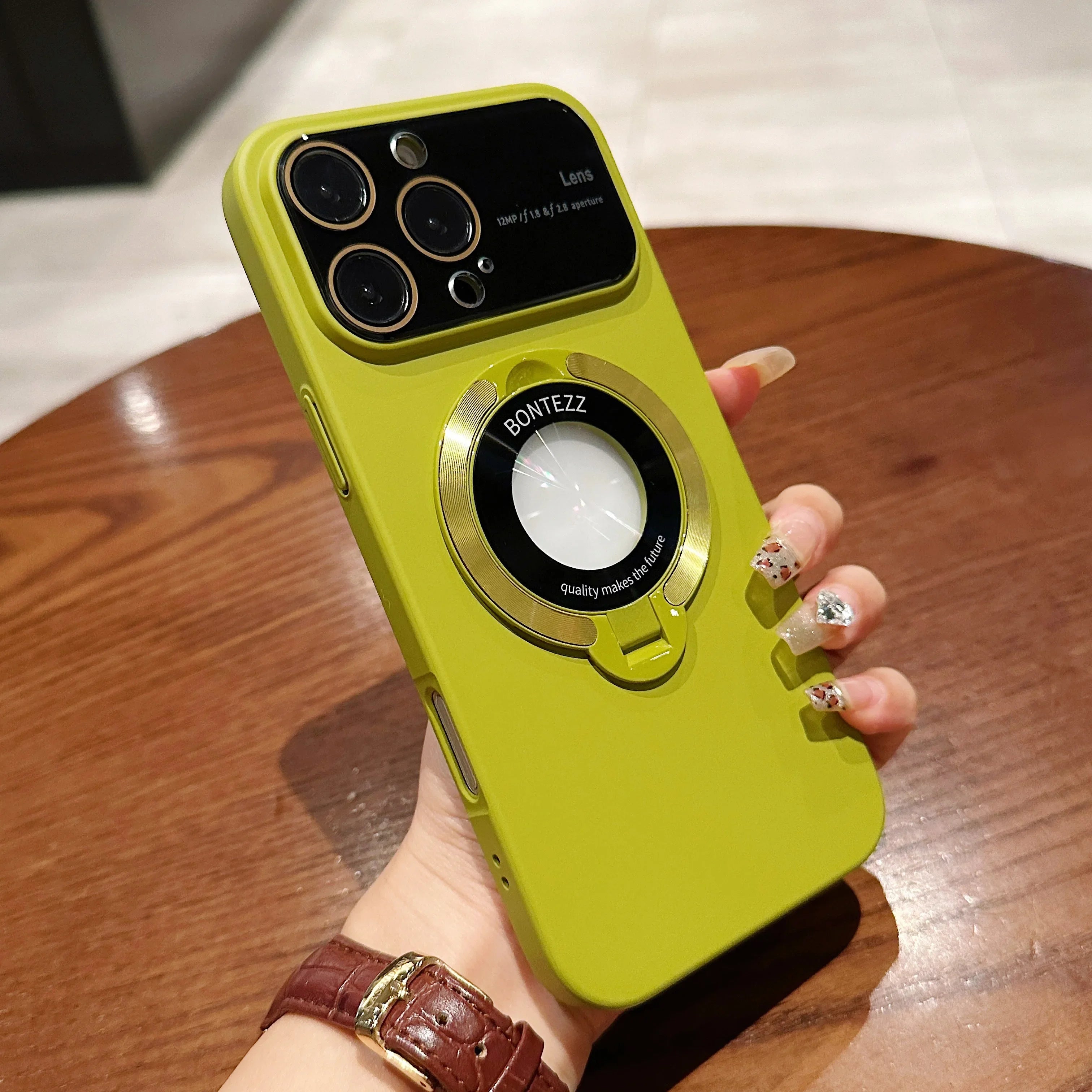 Luxury MagSafe Magnetic Hard PC Frame Stand Phone Case