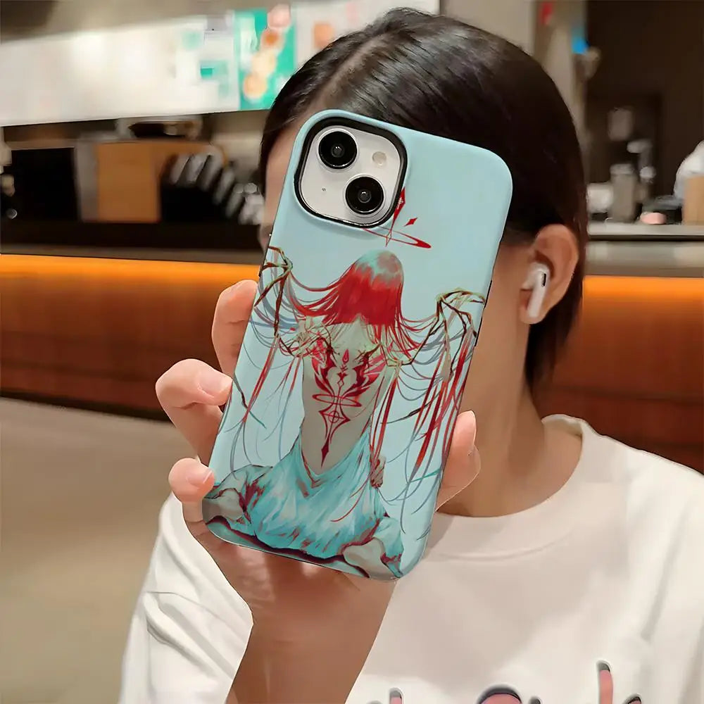 Power Chainsaw Man Anime Phone Case – Two-in-One Glossy HD Hard PC Cover