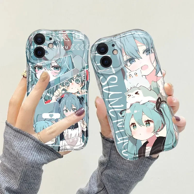 HOT Japanese Anime Lovely Hatsune Miku Cat iPhone Case