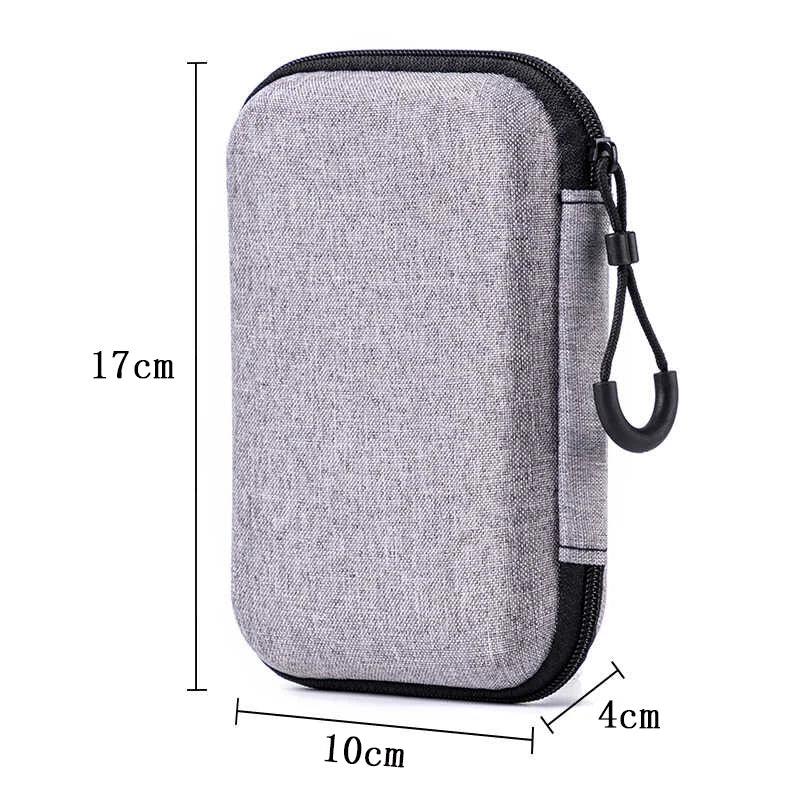 Portable Zipper Case for AirPods, KZ BA10/AS10/ES4