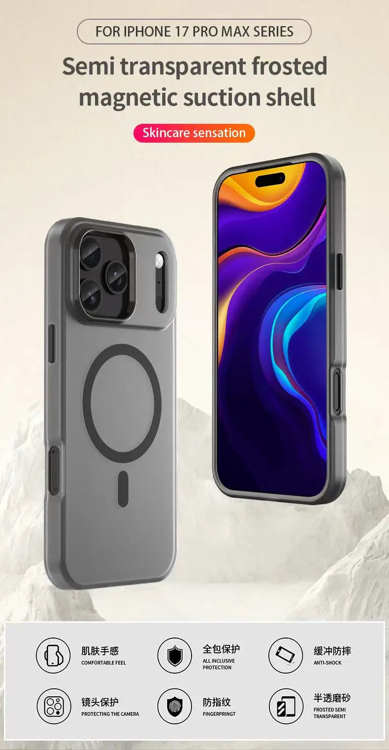 Candy Veil | Matte Transparent MagSafe Case iPhone 11–17 Pro/Max/Air