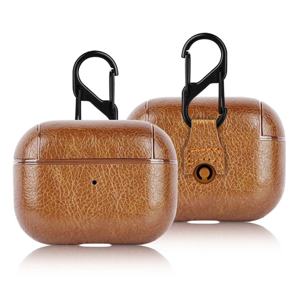 PU Leather Earphone Cover for AirPods 4 / Pro 2 / 3 / 2 / 1 – Premium Case