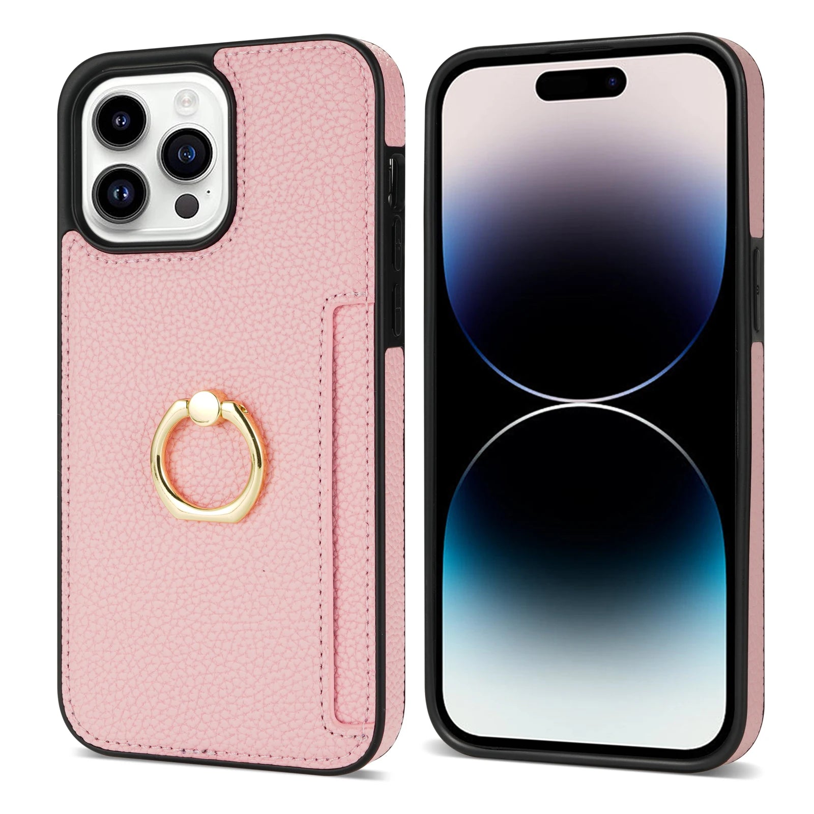 Ring Holder Card Solt Leather case