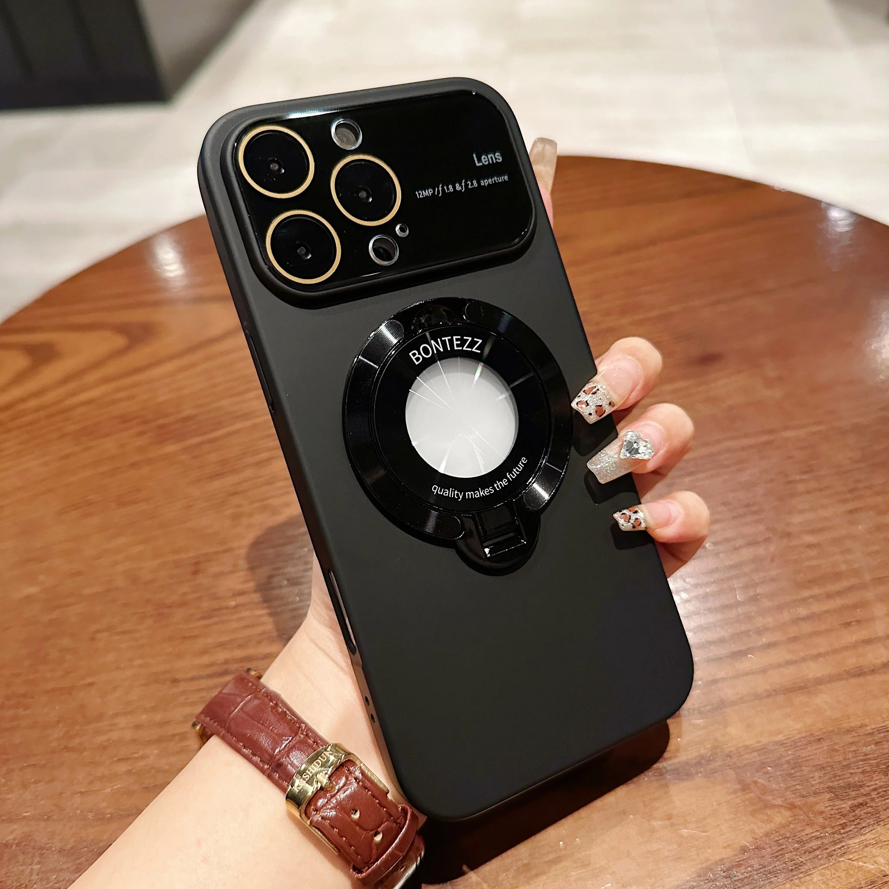 Luxury MagSafe Magnetic Hard PC Frame Stand Phone Case